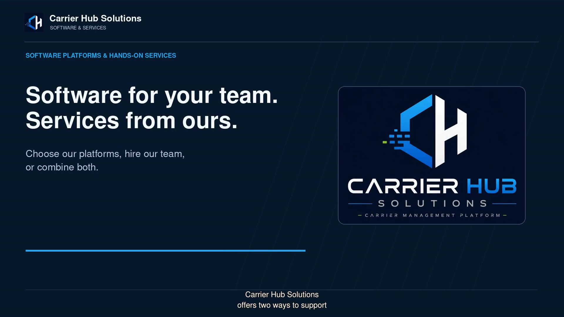 Carrier Hub Solutions: trucking software and services